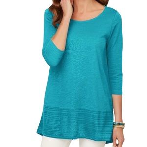 Soft Surroundings Teal Top